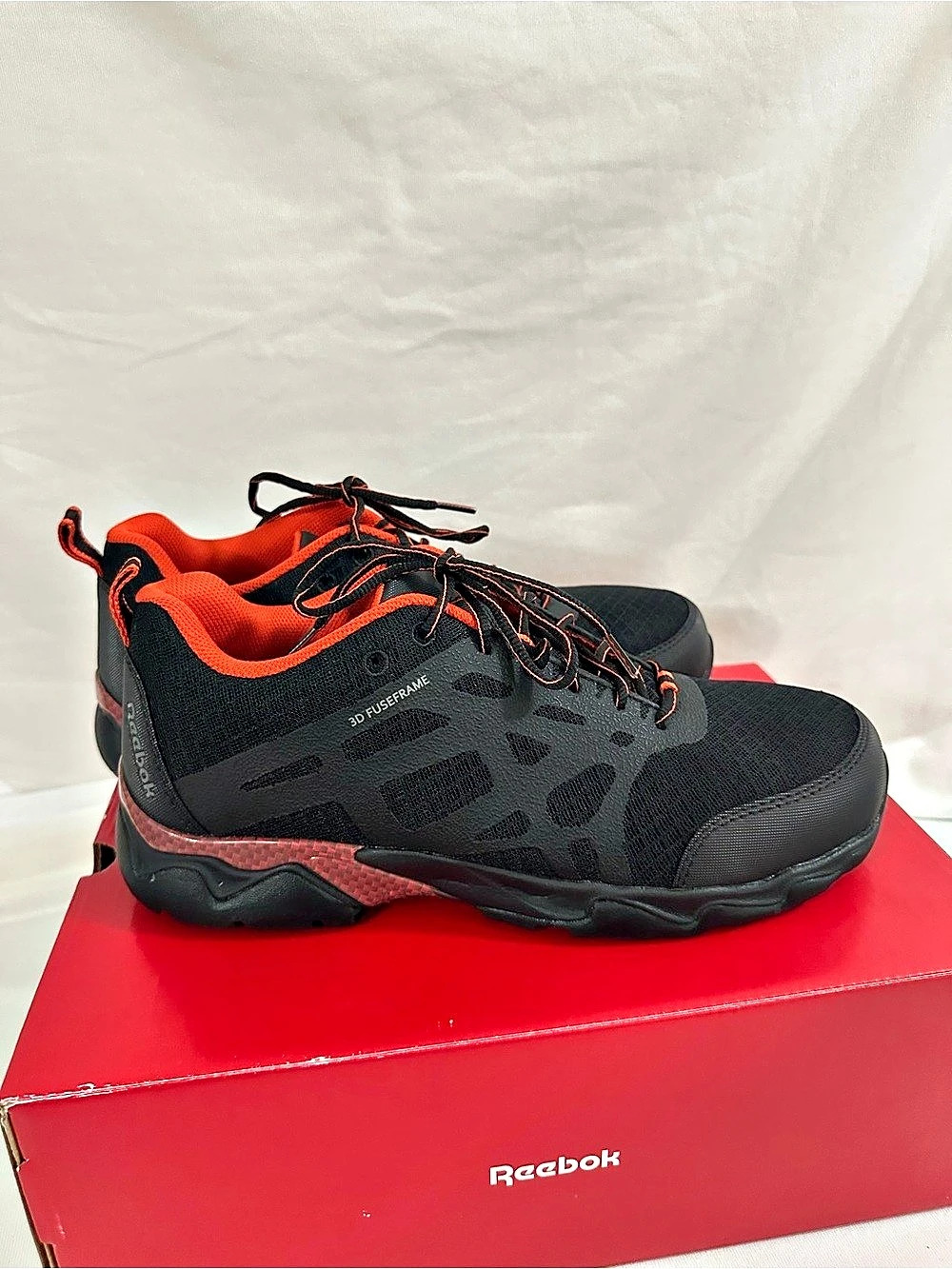 Reebok Beamer Work Shoes Black & Red US 11 W brand New